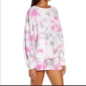 Free People Kelly Tie Dye Sweatshirt & Short Set